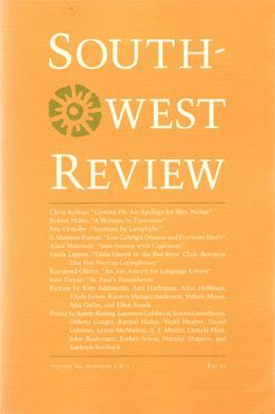Southwest Review, Vol.89