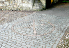Cobblestones near the ruined cathedral in St Andrews